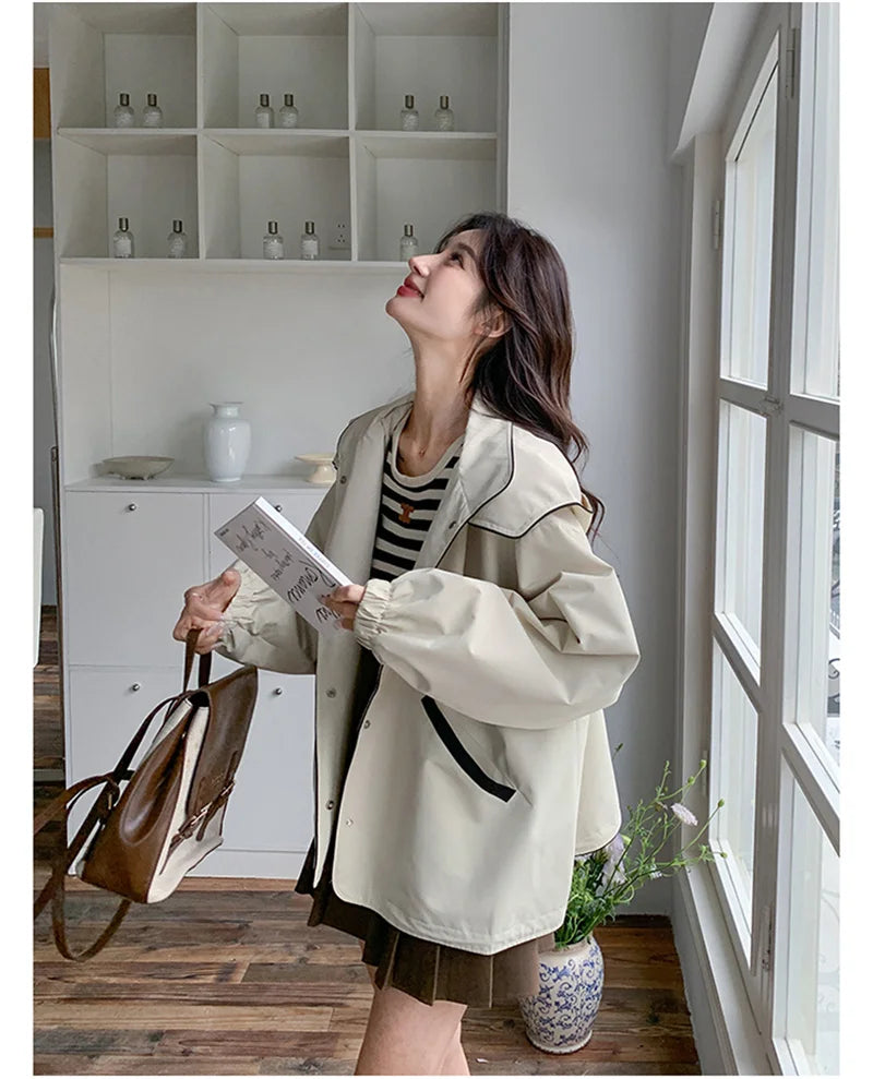 Charge Jacket For Women 2024 New Hot Item Spring And Autumn Korean Loose Early Autumn Casual Sports And Stylish Workwear Jacket