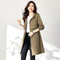 Casual Women's Hooded Fashion Mid-length Coat