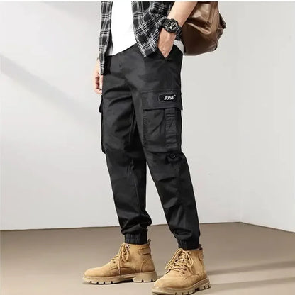 Cargo Pants for Men Korean Multipockets Trousers Man Loose Grey Multi Pocket Camo Camouflage Emo Casual Oversize New in Y2k