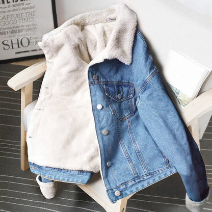 Denim Coats Women 2023 Autumn Winter New Thicke Cowboy Jacket Denim Coat Loose Female Jeans Streetwear Outerwear