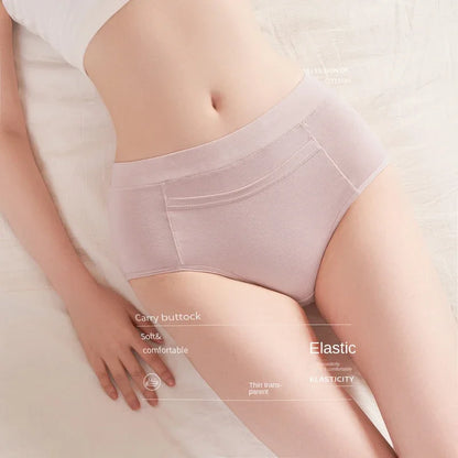 High-Waisted Oversized Physiological Cotton Underwear WOMEN'S Menstrual Leakproof Safety Sanitary Pants