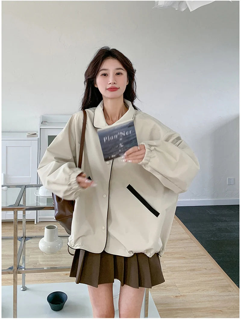 Charge Jacket For Women 2024 New Hot Item Spring And Autumn Korean Loose Early Autumn Casual Sports And Stylish Workwear Jacket