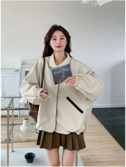 Charge Jacket For Women 2024 New Hot Item Spring And Autumn Korean Loose Early Autumn Casual Sports And Stylish Workwear Jacket