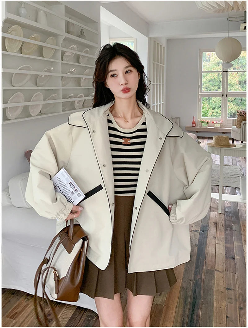 Charge Jacket For Women 2024 New Hot Item Spring And Autumn Korean Loose Early Autumn Casual Sports And Stylish Workwear Jacket