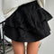 Clacive Fashion Loose Black Skirts For Women 2024 Casual High Waist Mini Skirts Elegant Classic Pleated Skirt Female Clothing