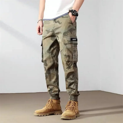 Cargo Pants for Men Korean Multipockets Trousers Man Loose Grey Multi Pocket Camo Camouflage Emo Casual Oversize New in Y2k