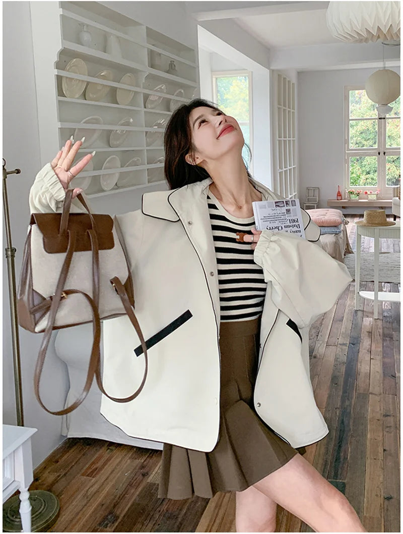 Charge Jacket For Women 2024 New Hot Item Spring And Autumn Korean Loose Early Autumn Casual Sports And Stylish Workwear Jacket