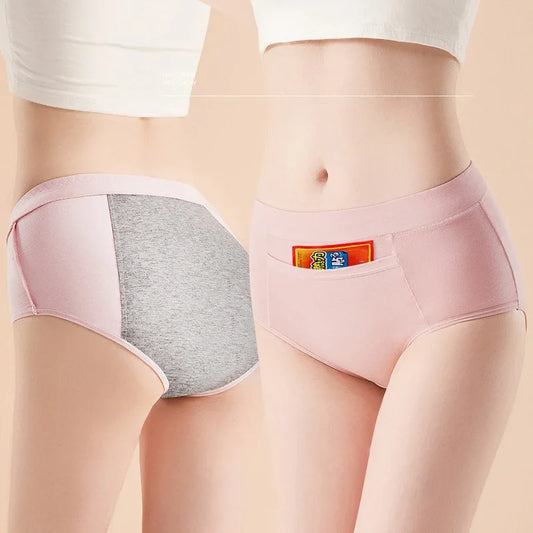 High-Waisted Oversized Physiological Cotton Underwear WOMEN'S Menstrual Leakproof Safety Sanitary Pants